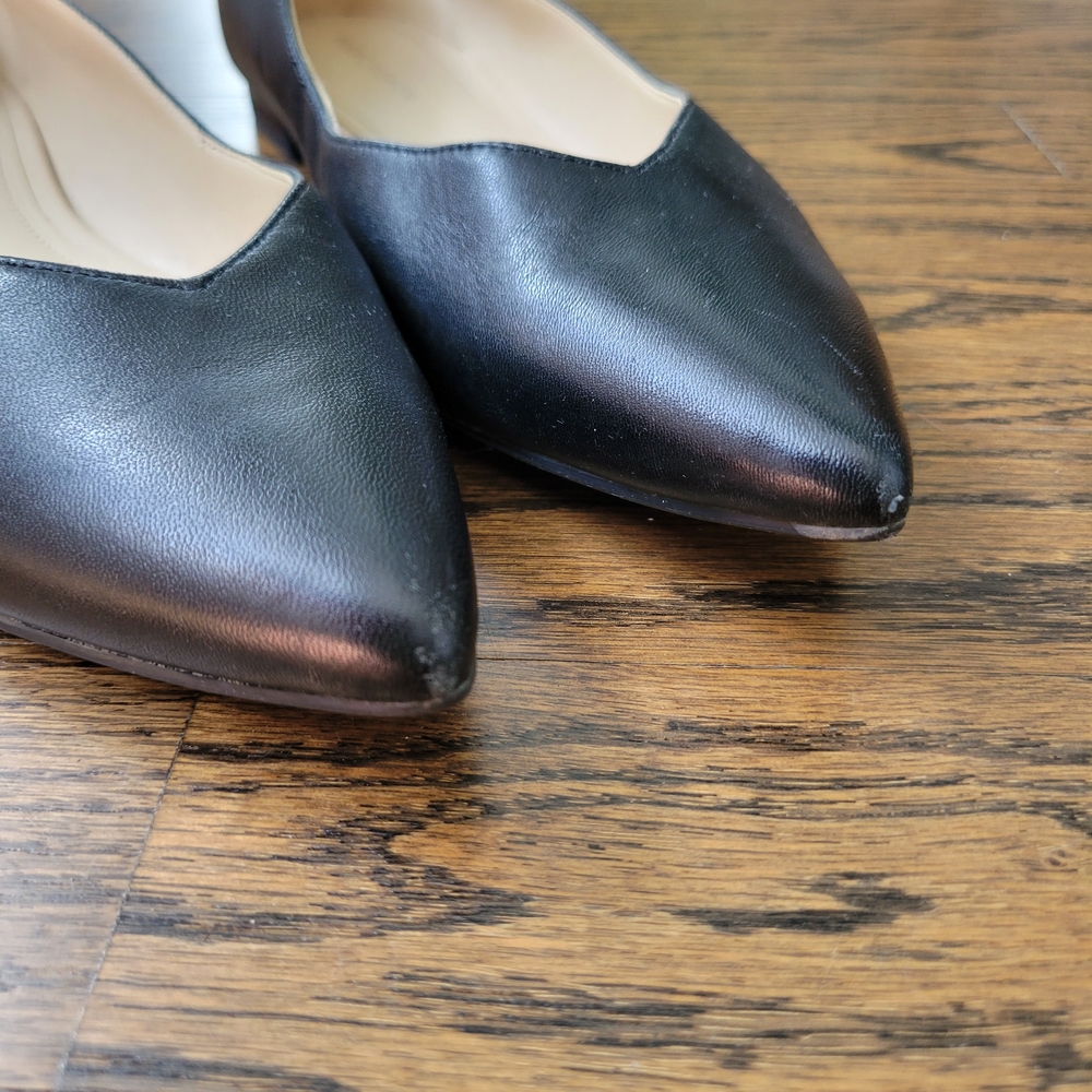 🍒 Marc Fisher Black Pointed Flats - Picture 4 of 7